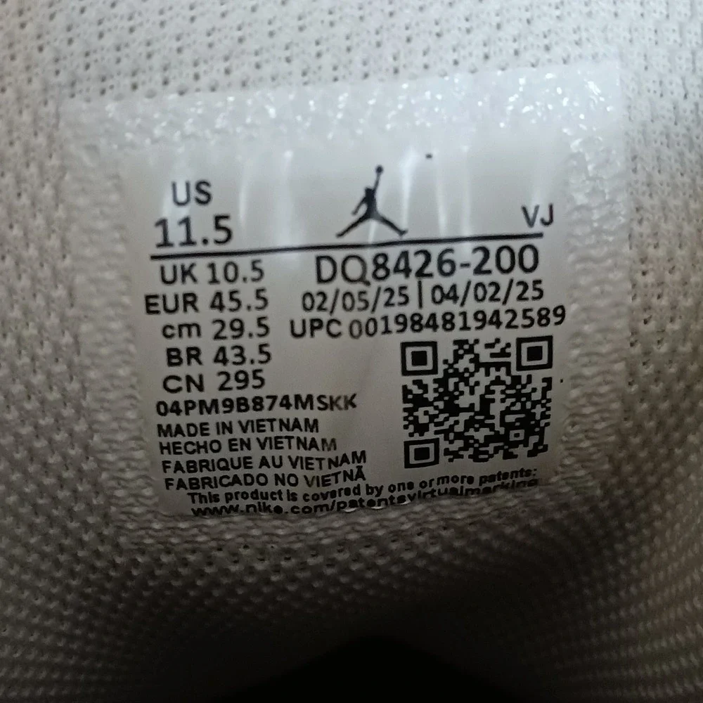 Air Jordan 1 Mid Hemp White Men's Sneakers Shoes Size 11.5